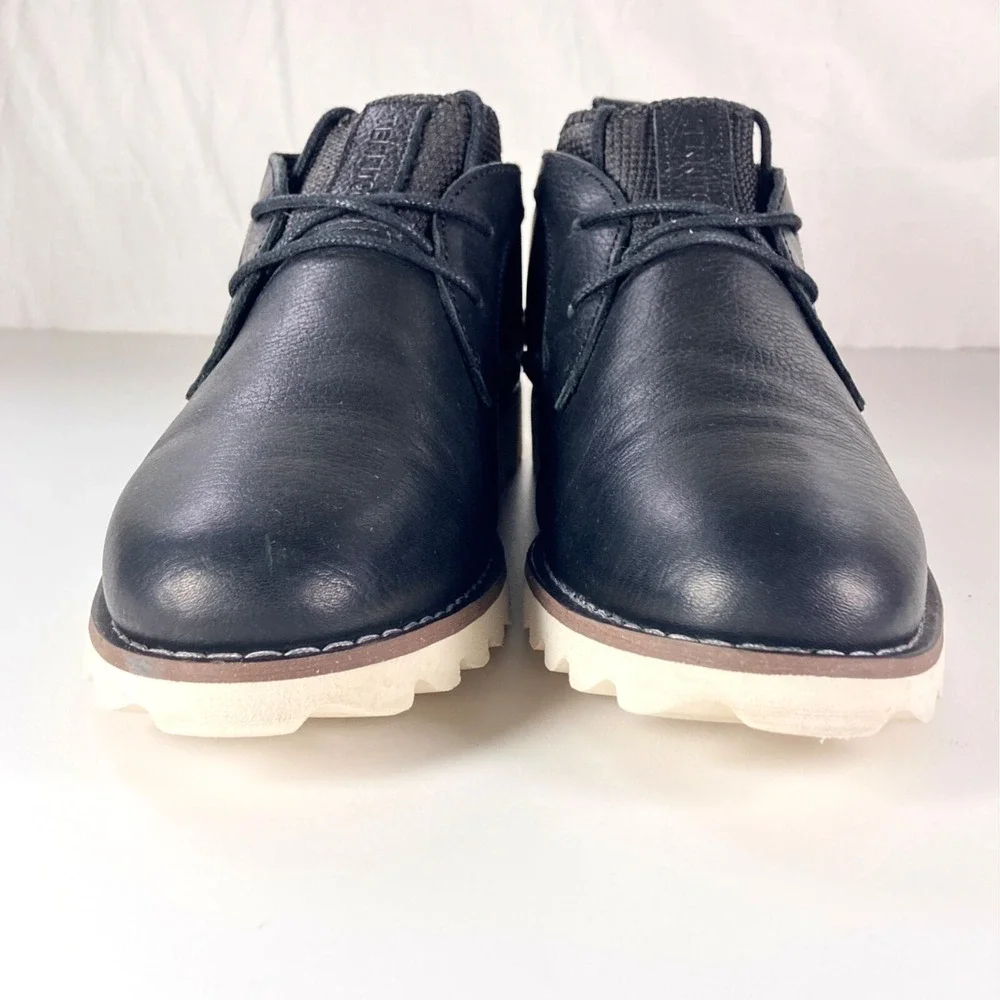 Territory Leather Chukka Sneaker Boots Patton Black White Hybrid Shoe Mens 9.5